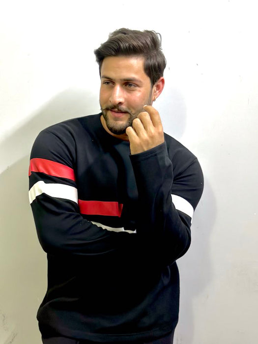 Front Stripe Tracksuit - Black - IM18B