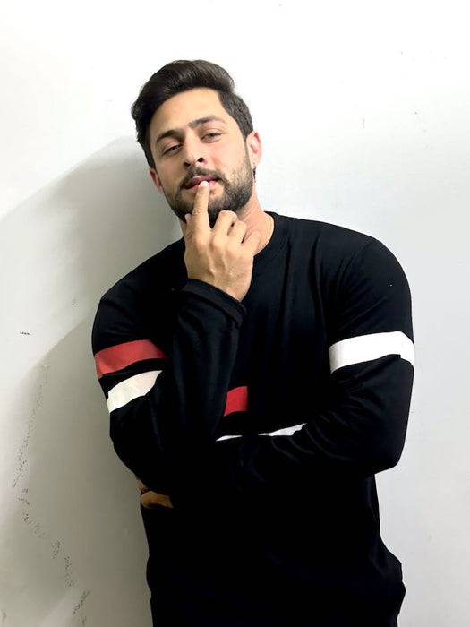 Front Stripe Tracksuit - Black - IM18B