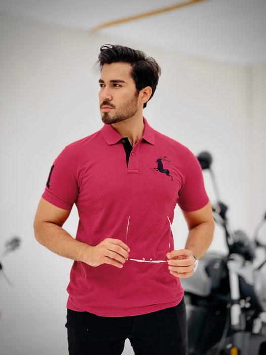 Interjacq Mens Polo - Maroon - Regular Fit - IM101