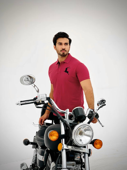 Interjacq Mens Polo - Maroon - Regular Fit - IM101