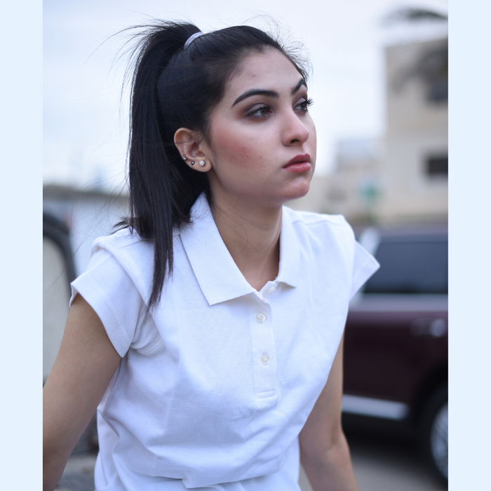 Women Polo - White - IW13