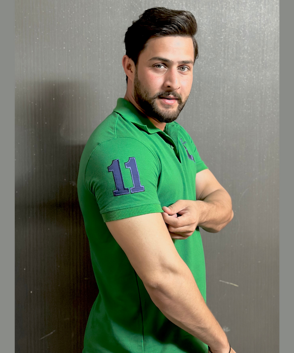 Interjacq Mens Polo - Green - Regular Fit - IM46