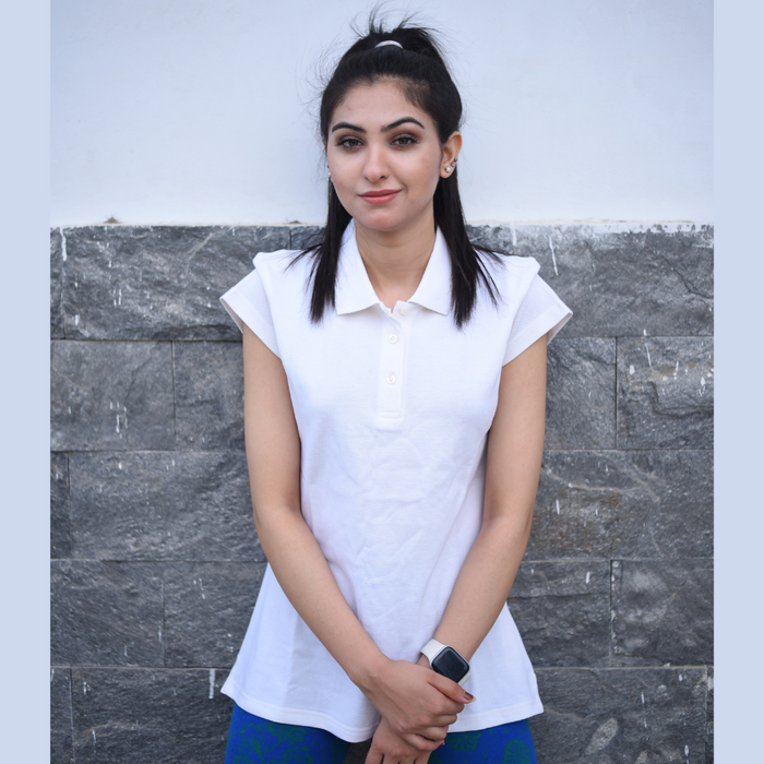 Women Polo - White - IW13