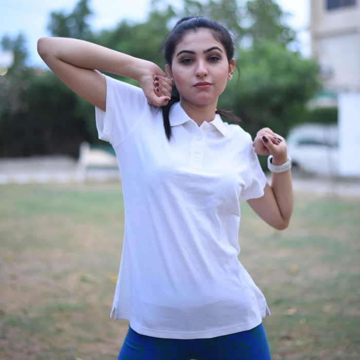 Women Polo - White - IW13