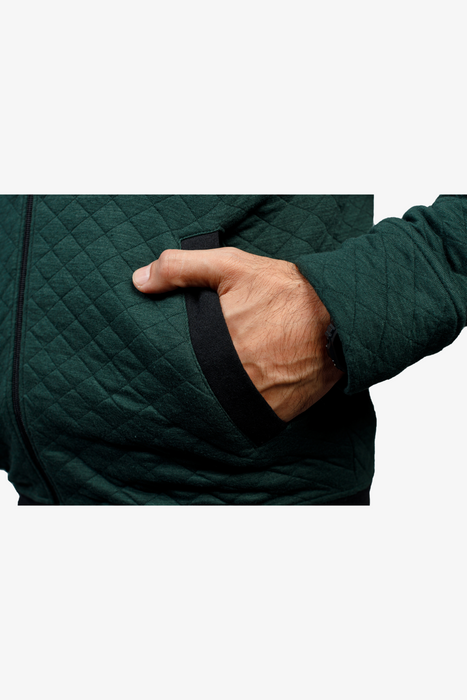Jacquard Box Jacket - Green - MJKJ0223