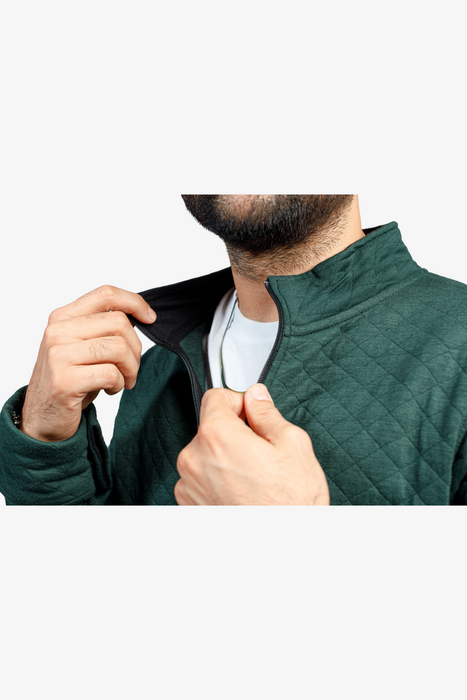 Jacquard Box Jacket - Green - MJKJ0223