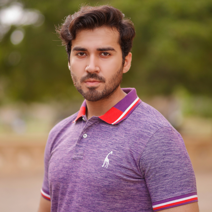 Interjacq Mens Polo - Purple Melange - Regular Fit - PMelange