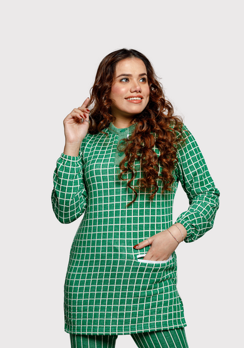 WOMENS 2 PIECE KNITTED JACQUARD CO ORD SET - WCOJ0223