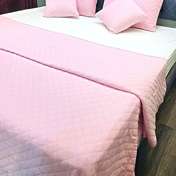 INTERJACQ PREMIUM COMFORTER SET - LUXURY JACQUARD COMFORTER WITH 2 PILLOW COVERS - F63-CR