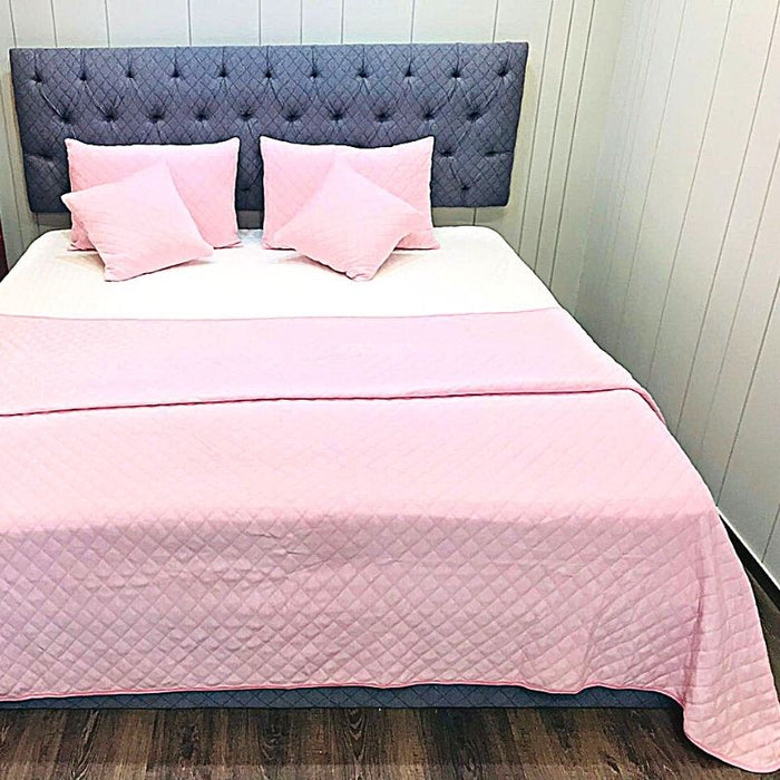 INTERJACQ PREMIUM COMFORTER SET - LUXURY JACQUARD COMFORTER WITH 2 PILLOW COVERS - F63-CR