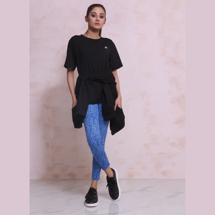 Interjacq Premium Jacquard Legging - Women Knitted Tights Pants Leggings - Cotton and Bamboo - W-L-5