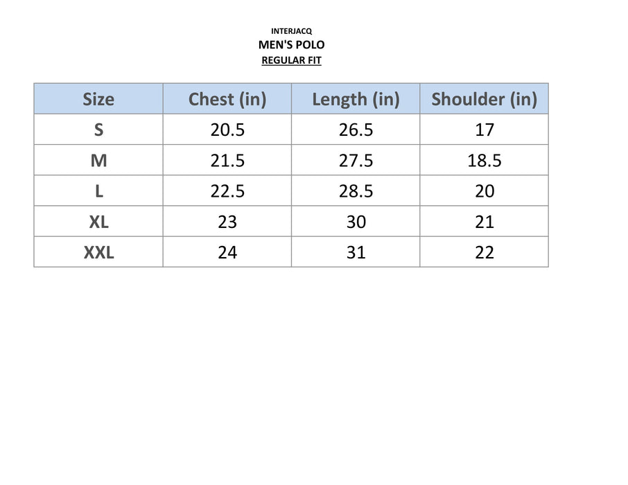 Interjacq Mens Polo - Green - Regular Fit - IM46