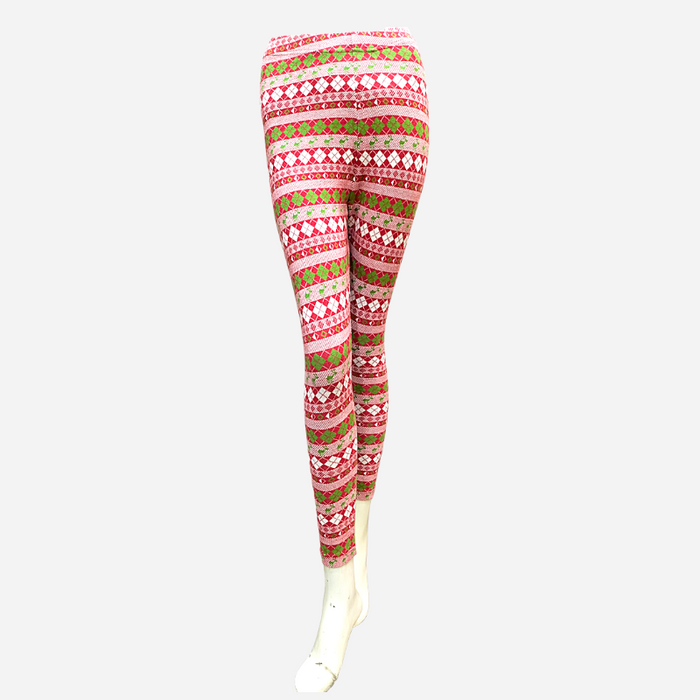 Interjacq Premium Jacquard Legging - Women Knitted Tights Pants Leggings - Cotton and Bamboo - W-L-3