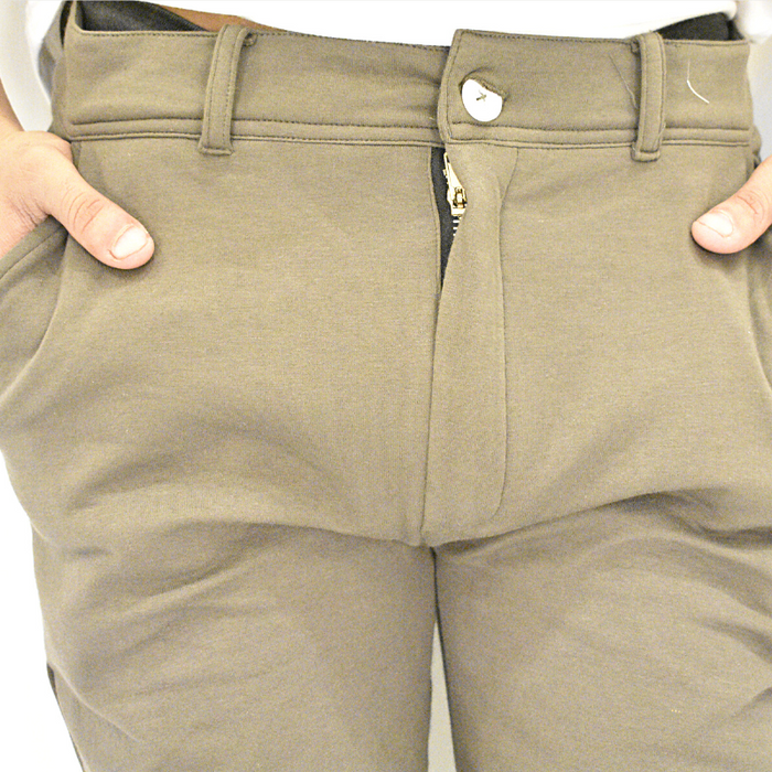 Super Soft Extra Stretch Interlock Pants  - Olive - IM39